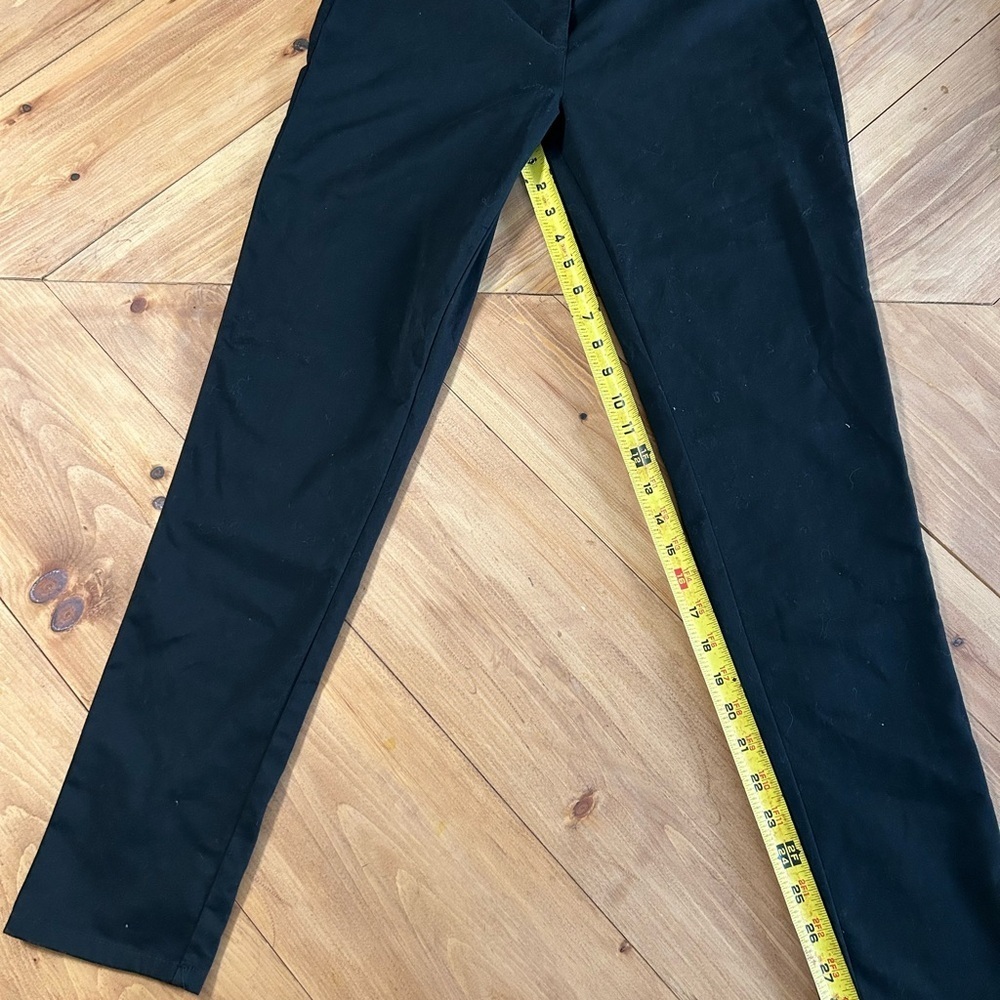 IZOD Black Skinny Stretch Slacks/Pants - Picture 4 of 8